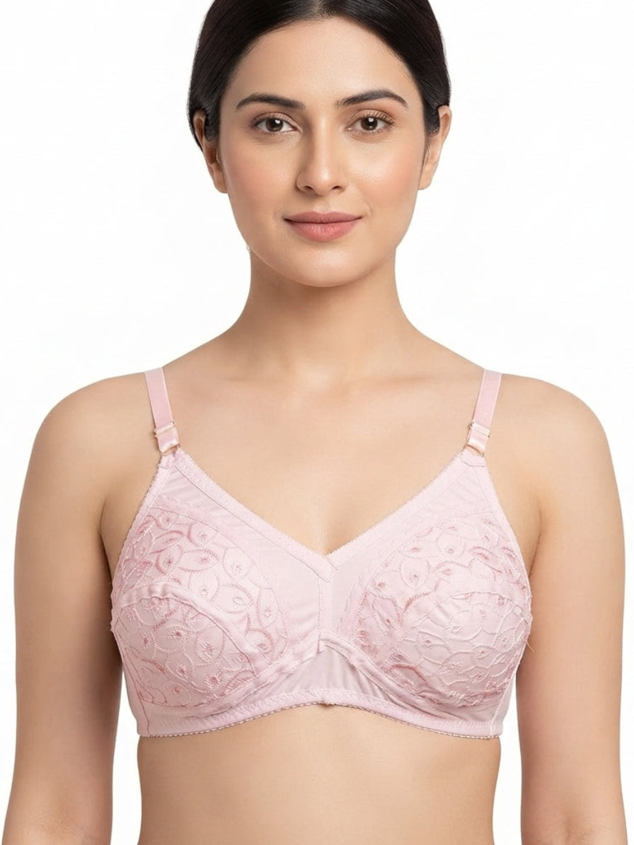 Cotton Embroidery Bra