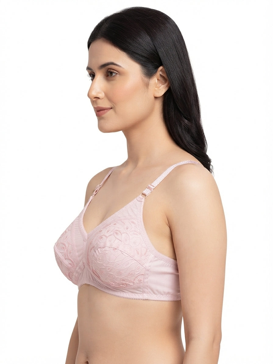 Cotton Embroidery Bra