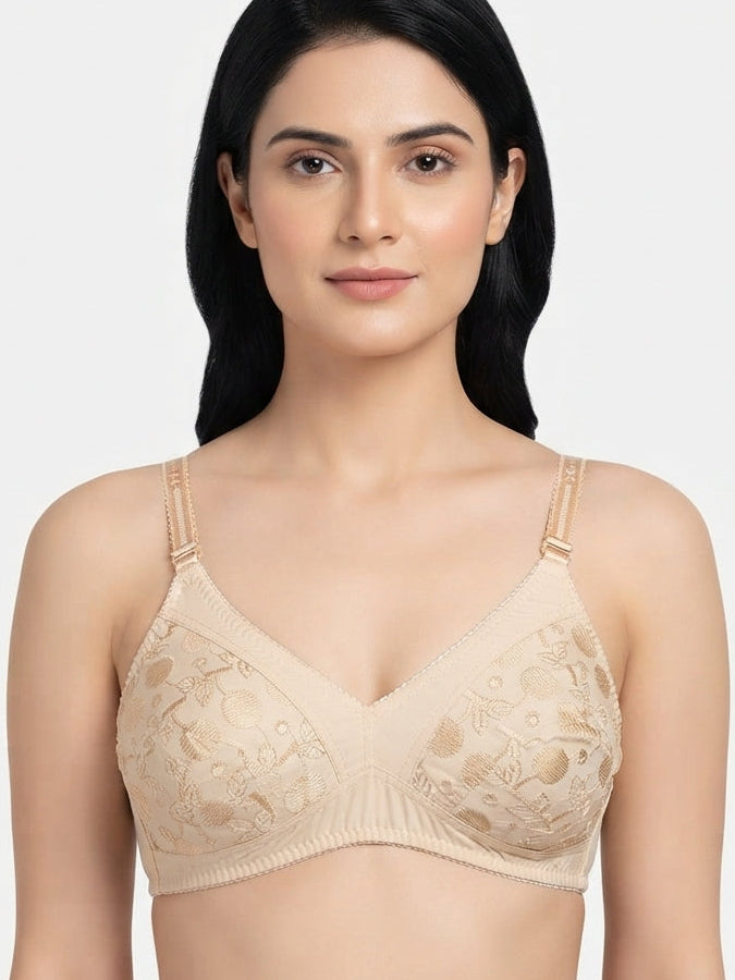 Cotton Embroidery Bra
