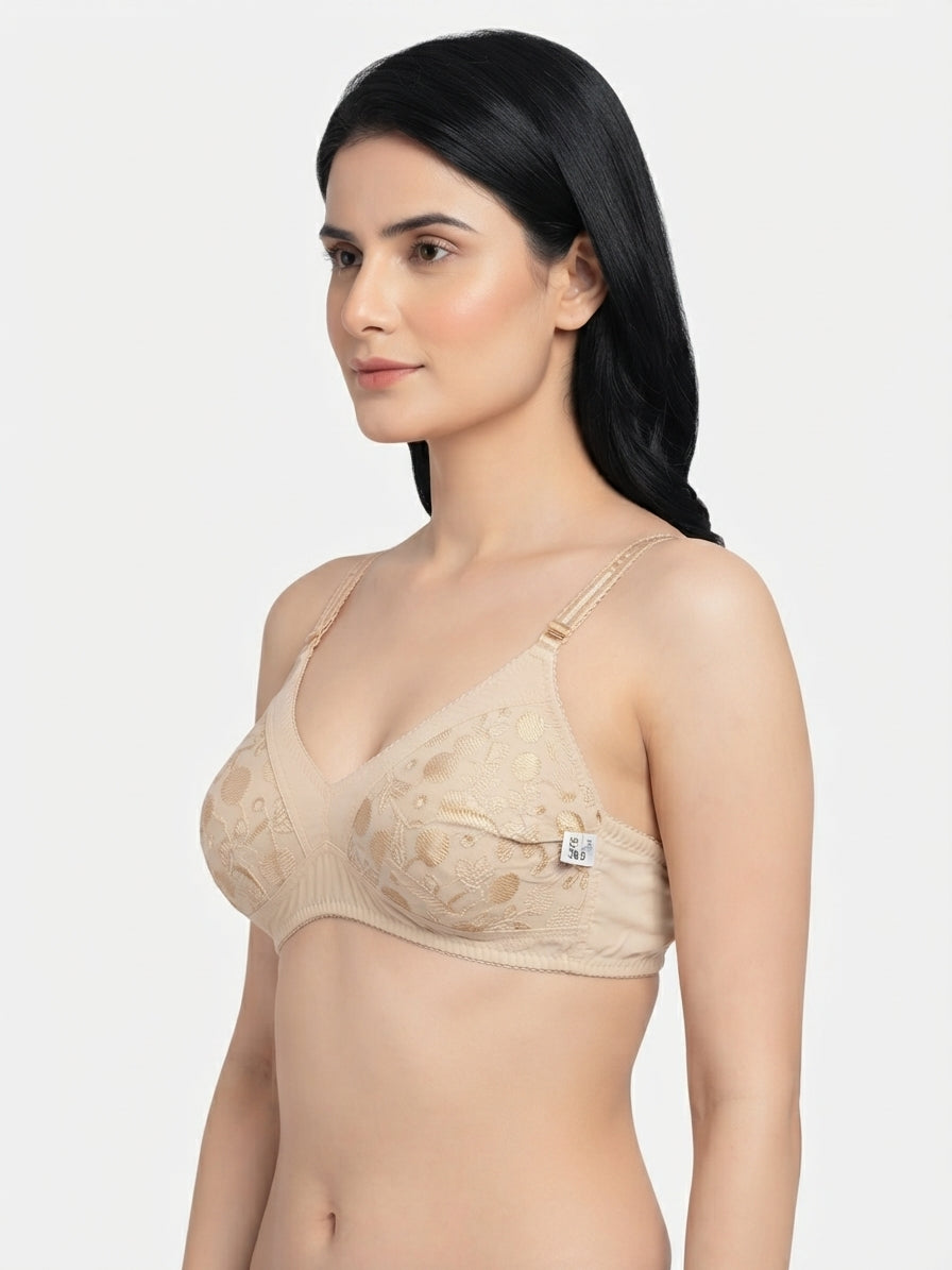 Cotton Embroidery Bra