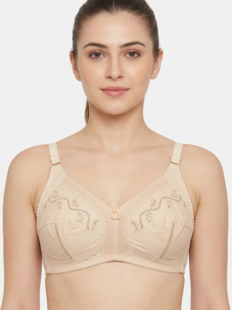 Elegance Embroidery Cotton Bra (625)