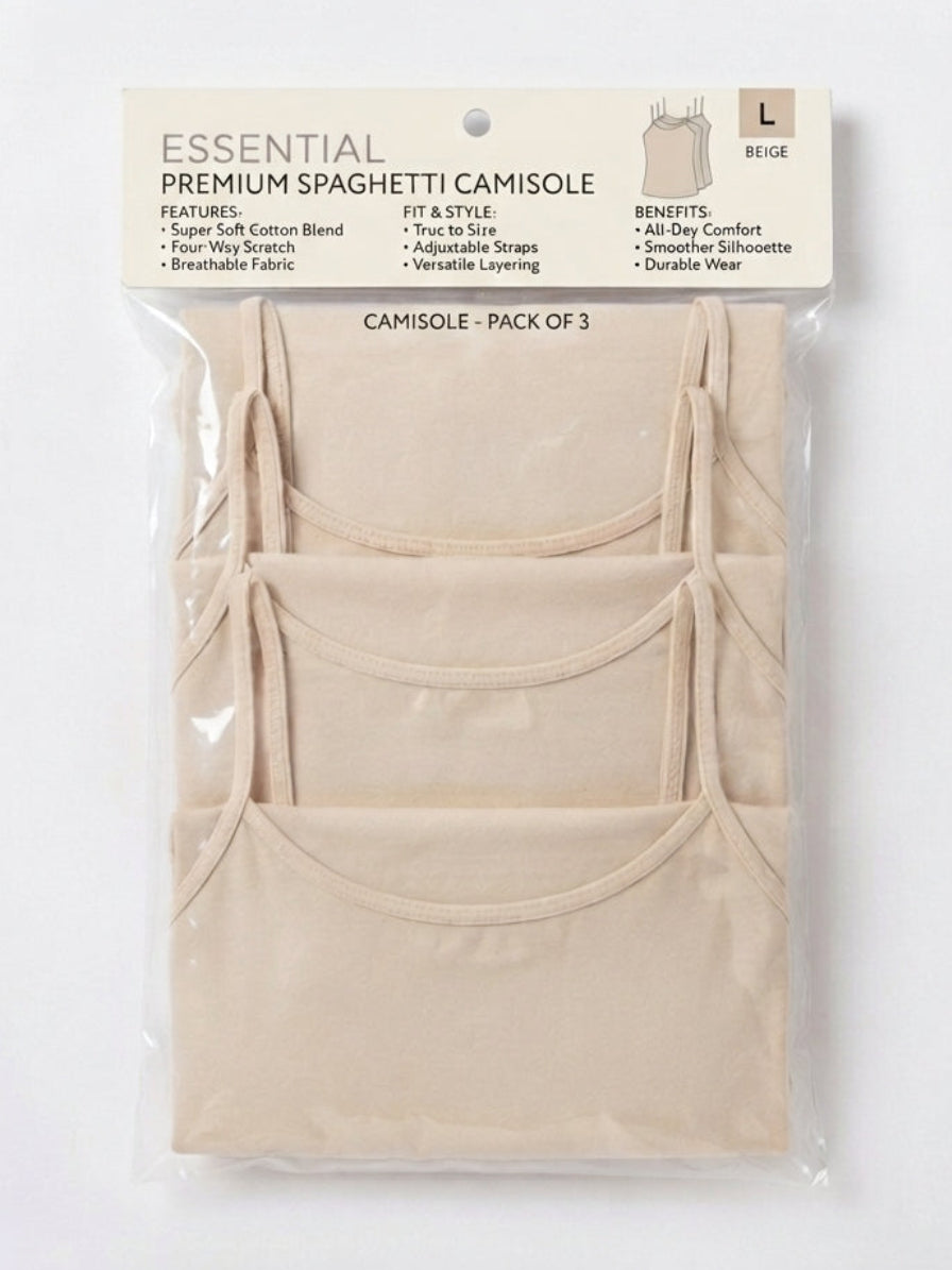 Girl Camisole (Pack of 3)
