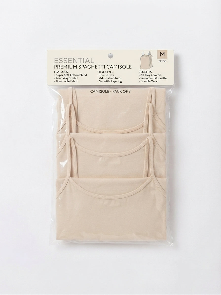 Girl Camisole (Pack of 3)
