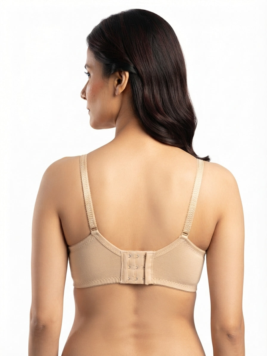 Softy Half Embroidery Bra - Skin
